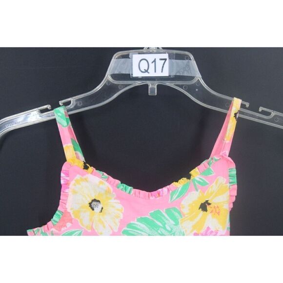 Tommy Bahama Hawaiian Sun Dress Pink/Yellow/Green Size 6 Fully lIned - Picture 2 of 8